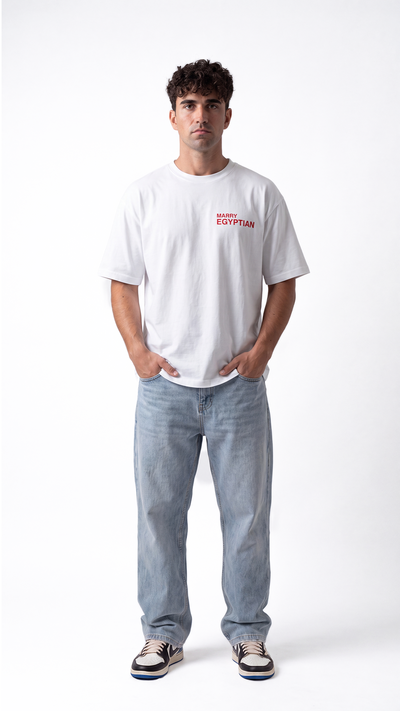 Marry Egyptian Tee – White