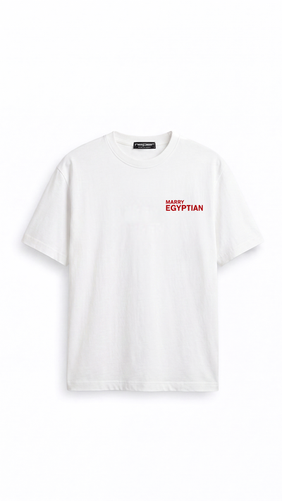 Marry Egyptian Tee – White