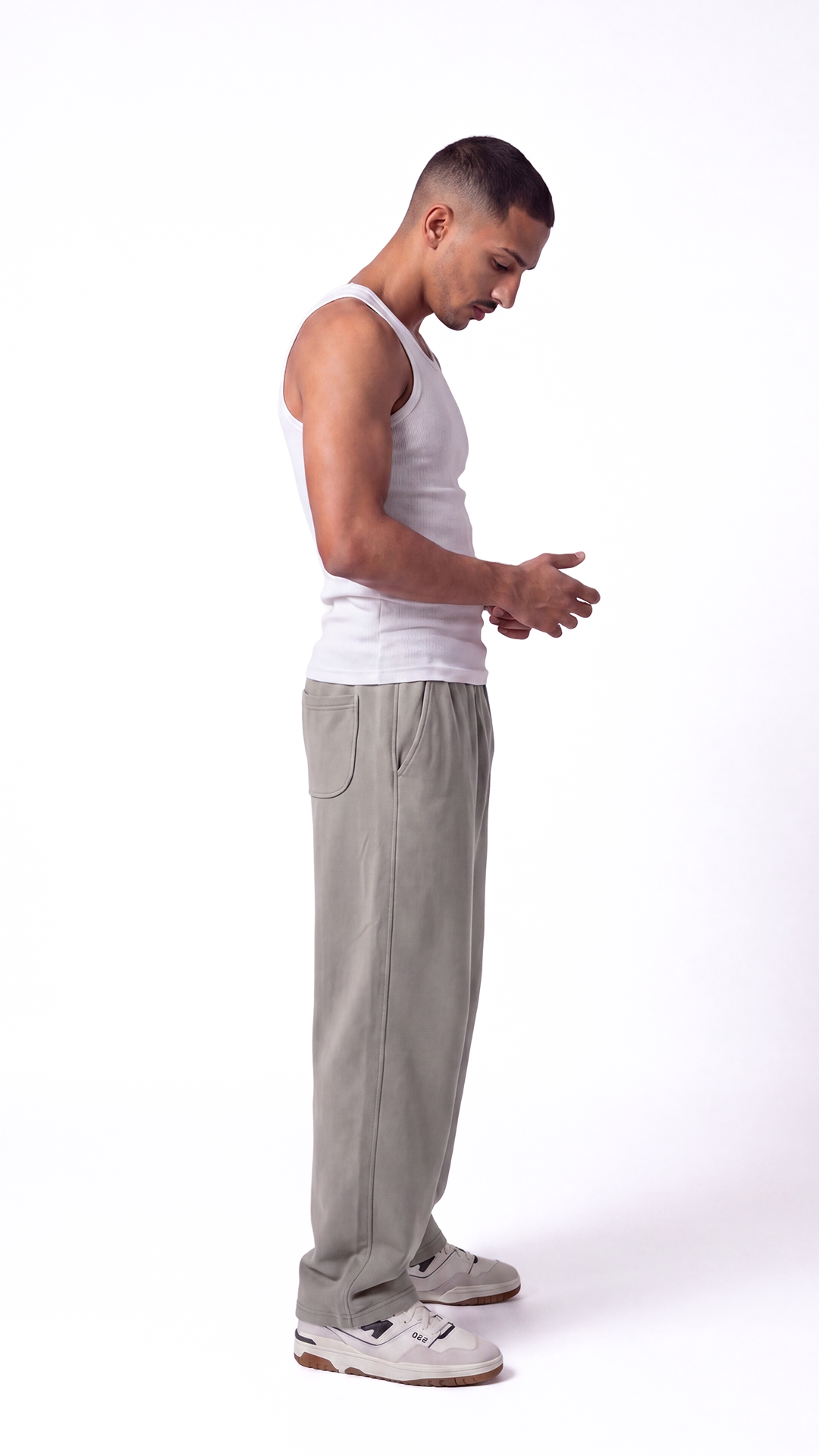 Wide Leg Sweatpants – Sage