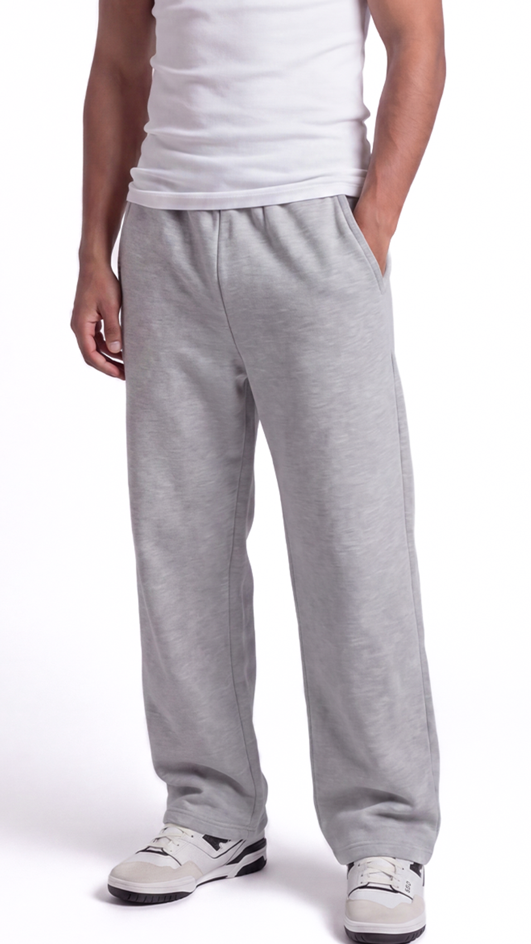 Wide Leg Sweatpants – Gray