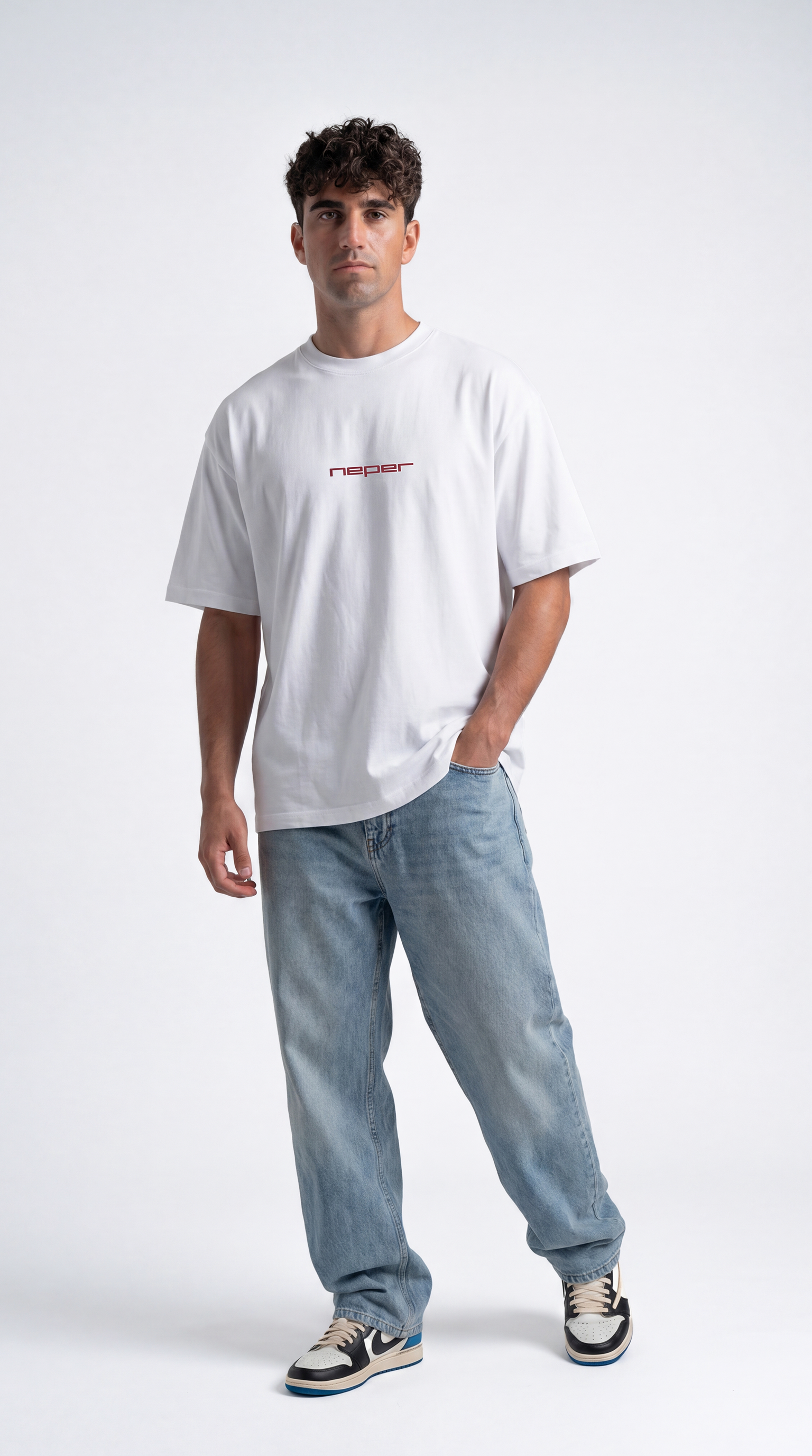 Nefertiti Stamp Tee - White