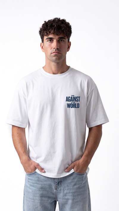 Against The World Tee - White