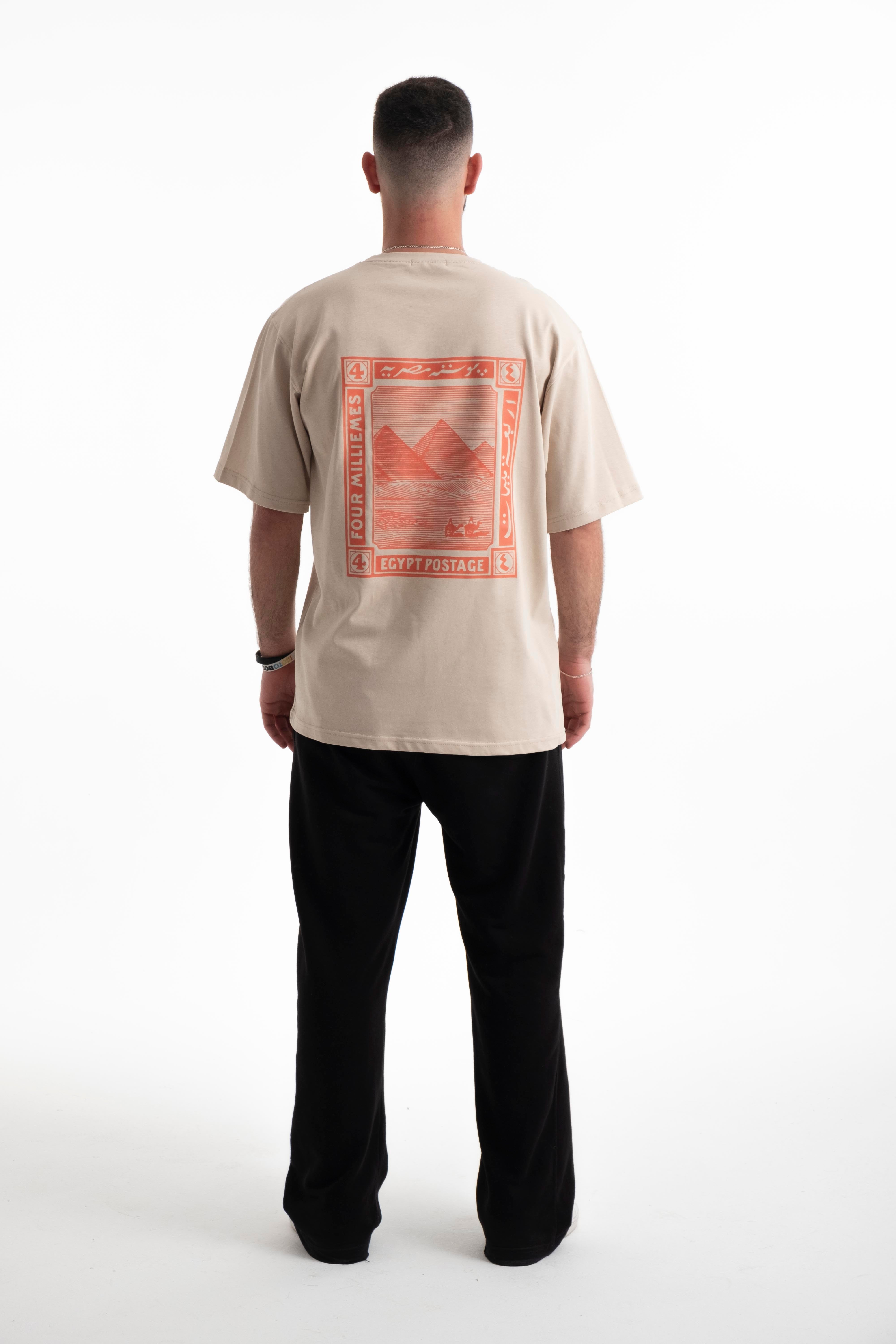 Postage Tee - Beige