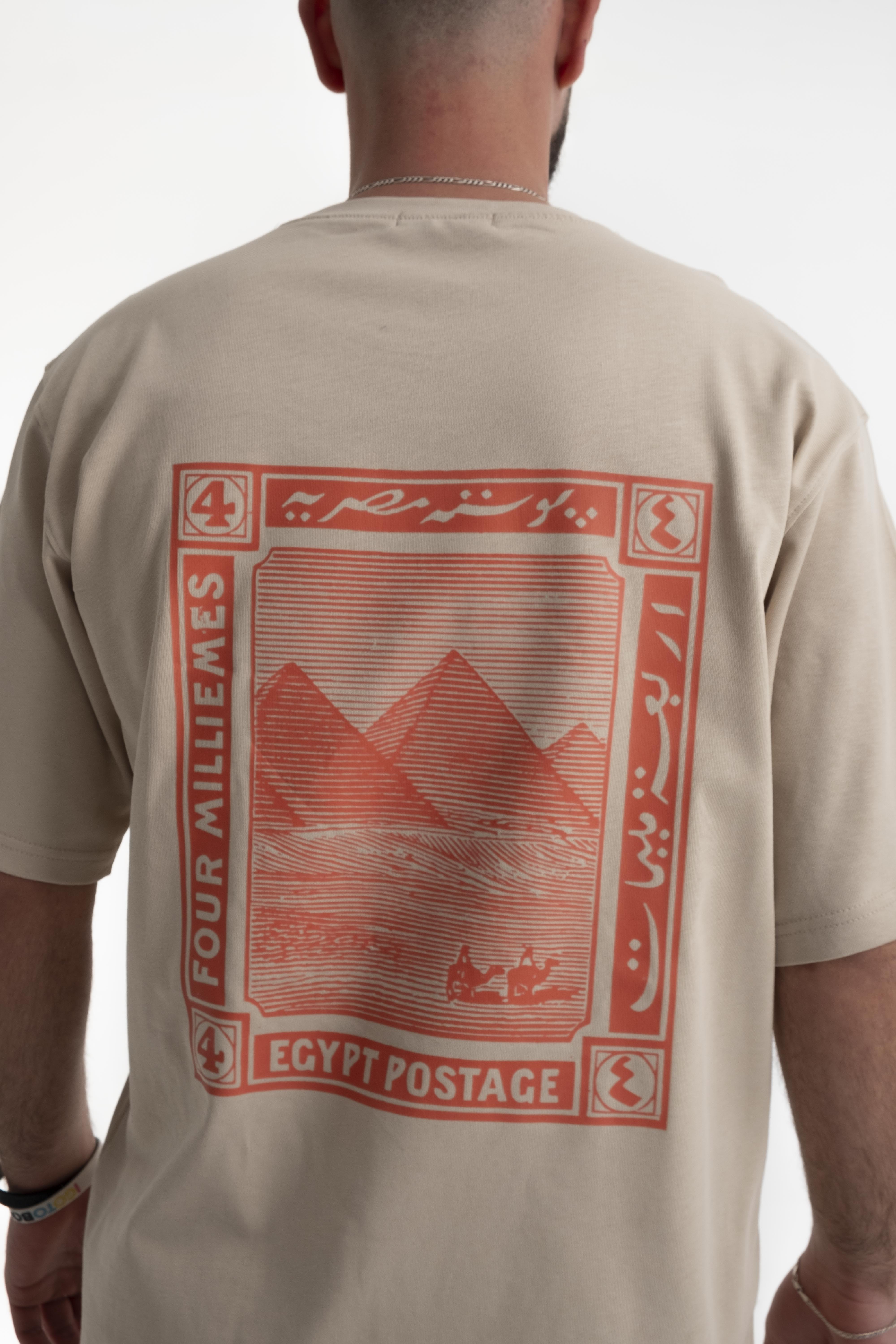 Postage Tee - Beige
