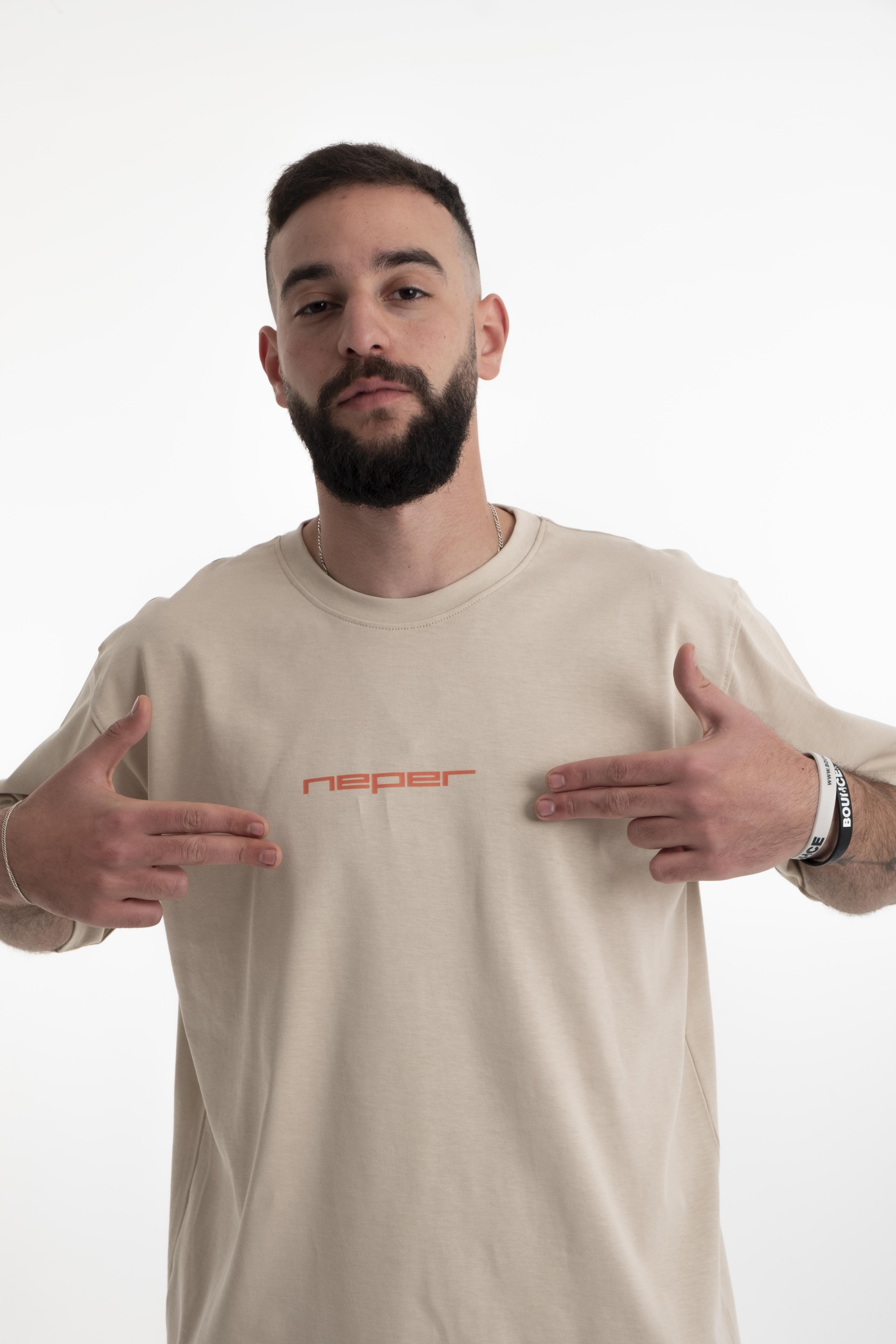 Postage Tee - Beige
