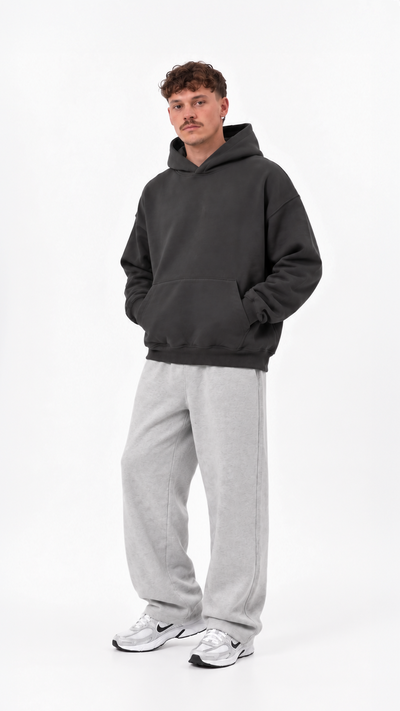 Essential Oversize Hoodie — Charcoal — Essential Oversize Hoodie - Charcoal - 02.png