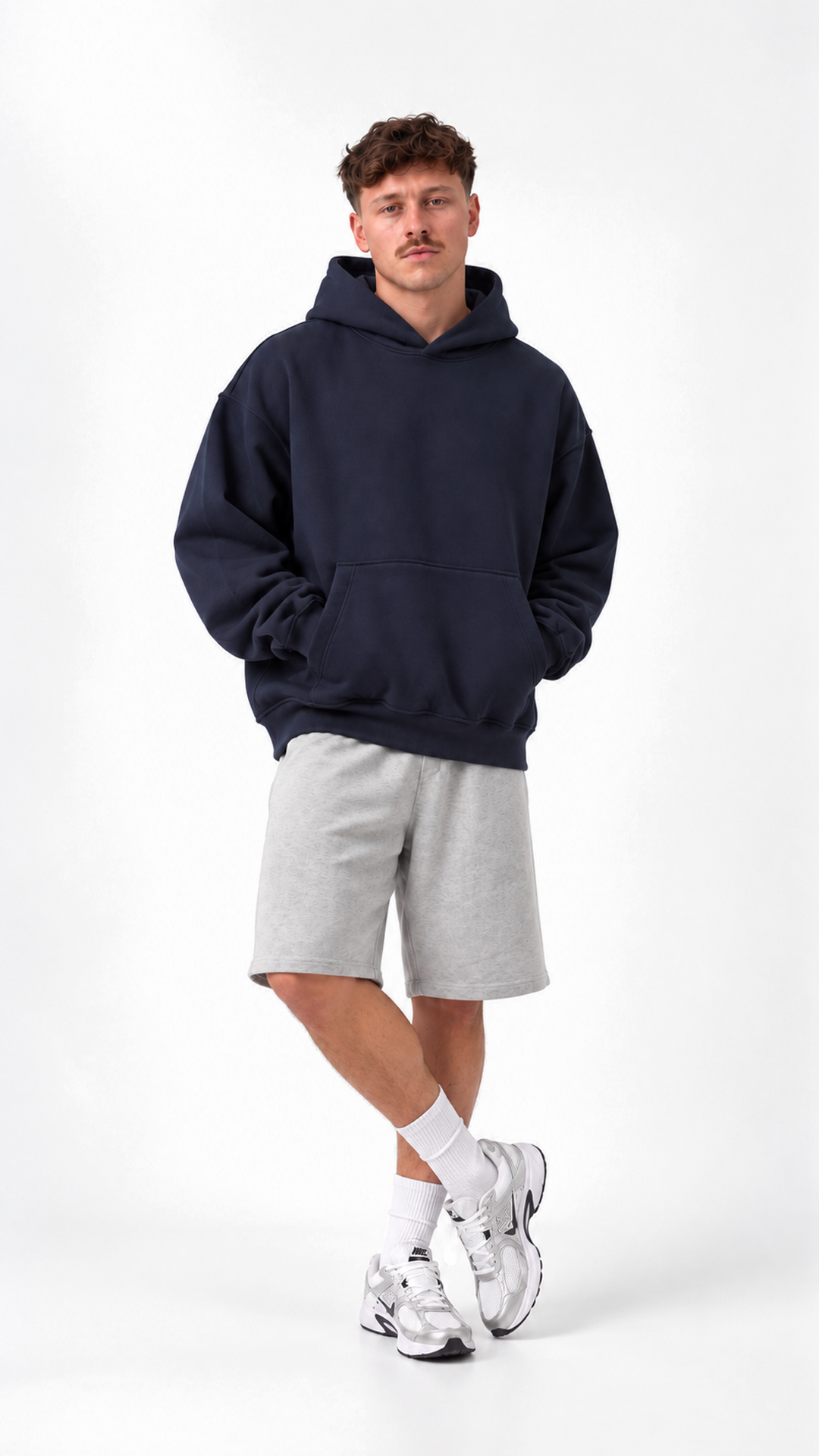 Essential Oversize Hoodie — Navy — Essential Oversize Hoodie - Navy - 02.png