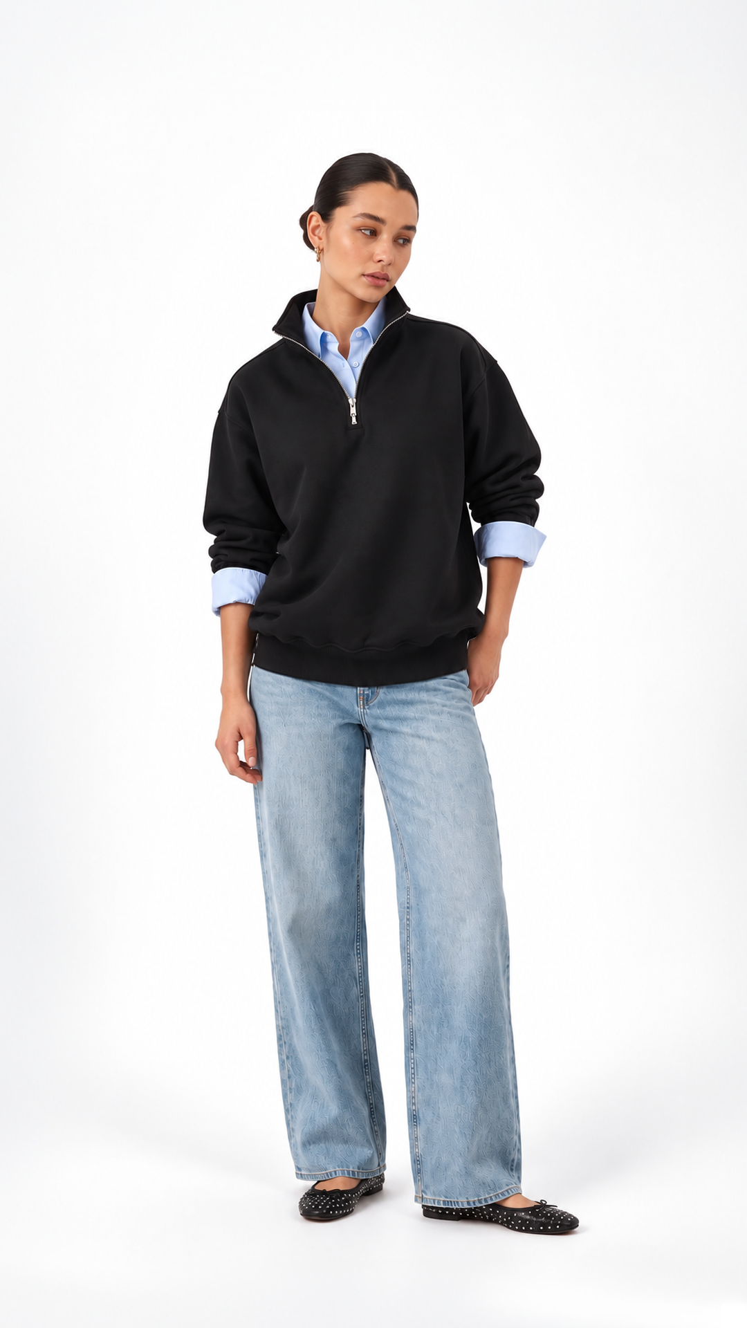 Essential Oversize Quarter Zip — Black — Artboard 80.png