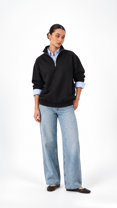 Essential Oversize Quarter Zip — Black — Artboard 80.png