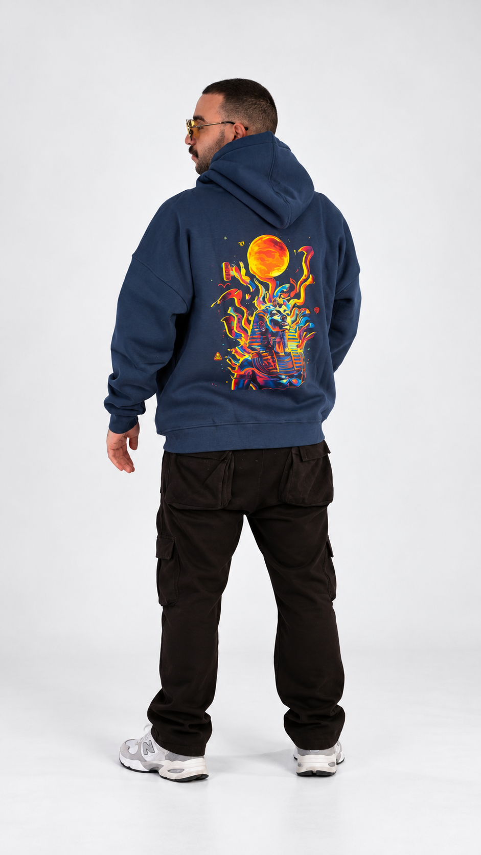 Immortality Oversize Hoodie - Navy - 04