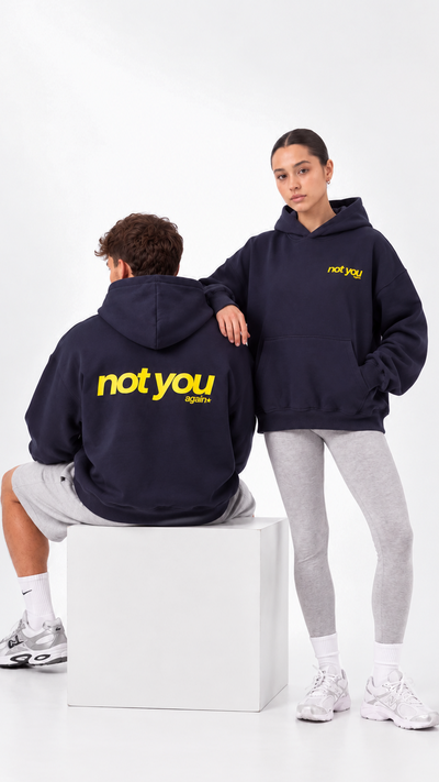 Not You Oversize Hoodie — Not You Oversize Hoodie - Navy - 01.png