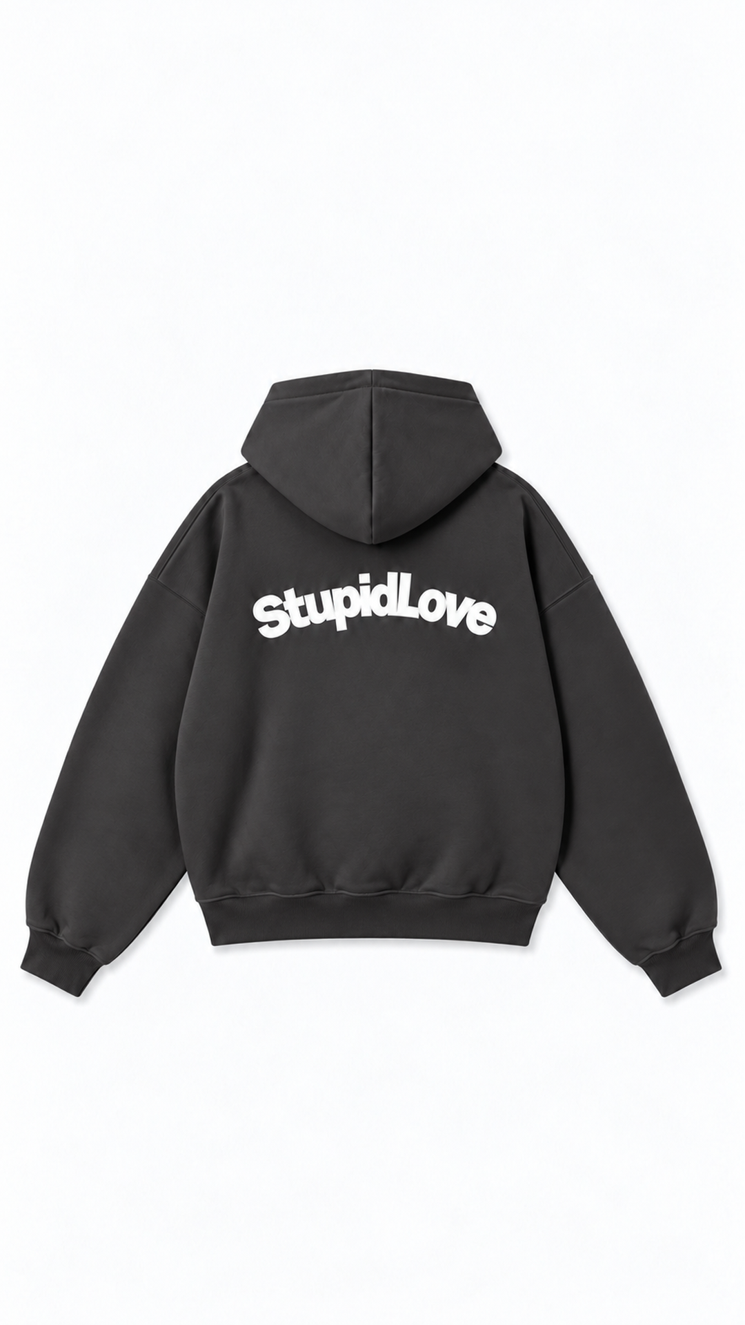 Stupid Love Oversize Hoodie — Charcoal — Artboard 487.png