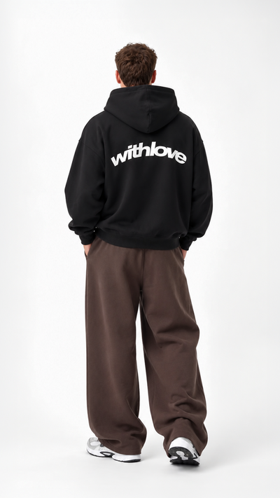 With Love Oversize Hoodie — Black — With Love Oversize Hoodie - Black - 04.png