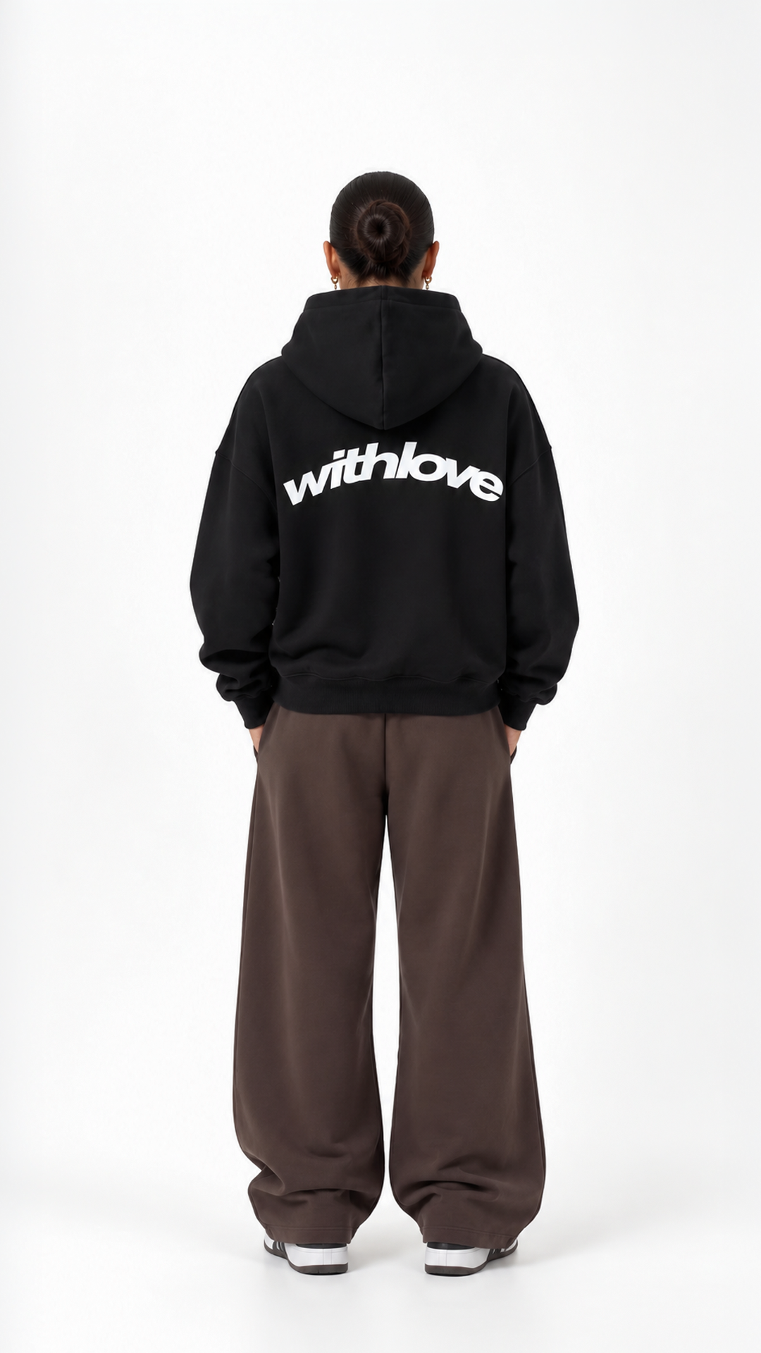 With Love Oversize Hoodie — Black — With Love Oversize Hoodie - Black - 03.png